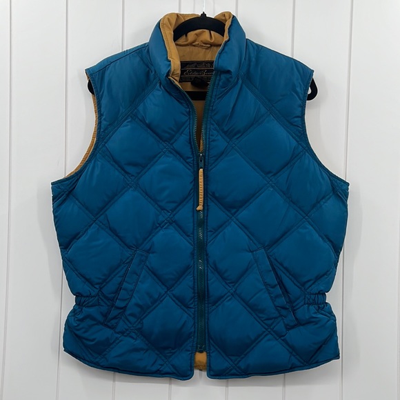 Eddie Bauer Jackets & Blazers - Vintage Eddie Bauer Goose Down Premium Quality Outdoor Outfitter Blue/Mustard Lg
